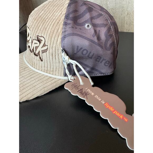 NWT in Bag, Mens Hyde Park Corduroy Trucker Hat (blk sand) - Picture 5 of 8